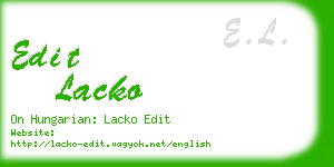 edit lacko business card